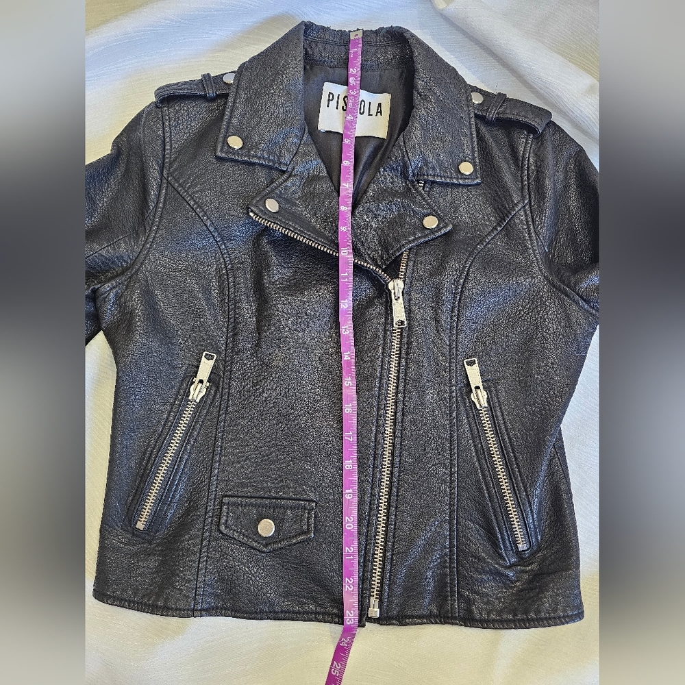 Pistola Black PU Leather Jacket for Women Medium - Picture 15 of 16